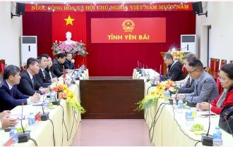Chủ tịch UBND tỉnh Trần Huy Tuấn làm việc với Phái đoàn Liên minh Châu Âu tại Việt Nam
