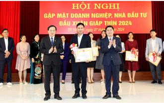 Thành phố Yên Bái gặp mặt doanh nghiệp, nhà đầu tư xuân Giáp Thìn năm 2024
