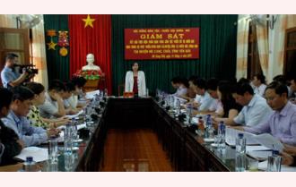 Đoàn giám sát Hội đồng Dân tộc Quốc hội làm việc tại huyện Mù Cang Chải