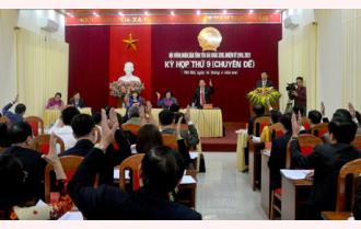 Kỳ họp thứ 9 (chuyên đề) - Hội đồng nhân dân tỉnh Yên Bái khóa XVIII: Thông qua 4 nghị quyết chuyên đề

