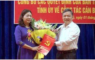 Đồng chí Hoàng Thị Vĩnh giữ chức Bí thư Thị ủy Nghĩa Lộ