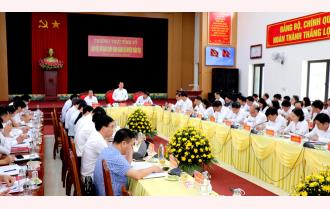 Thường trực Tỉnh ủy làm việc với Ban Chấp hành Đảng bộ huyện Trấn Yên