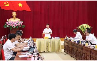 Thường trực Tỉnh ủy nghe báo cáo tiếp thu ý kiến thẩm định Quy hoạch tỉnh Yên Bái