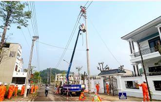 Công ty Điện lực Yên Bái diễn tập phòng chống thiên tai và tìm kiếm cứu nạn, xử lý sự cố lưới điện