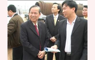 Phó thủ tướng Chính phủ Trương Vĩnh Trọng thăm và làm việc với Công ty cổ phần Thép Cửu Long Vinashin

