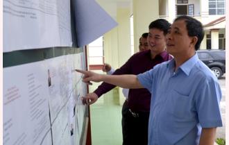 Bí thư Tỉnh ủy Phạm Duy Cường kiểm tra công tác chuẩn bị bầu cử và  xây dựng nông thôn mới tại xã Mông Sơn, huyện Yên Bình