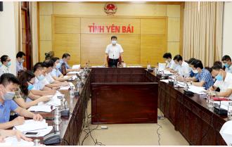 Chủ tịch UBND tỉnh Trần Huy Tuấn làm việc về tiến độ thực hiện kế hoạch đầu tư công và giải ngân vốn xây dựng cơ bản năm 2021