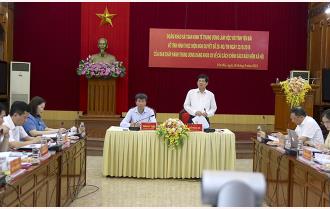 Đoàn khảo sát của Ban Kinh tế Trung ương làm việc với tỉnh Yên Bái