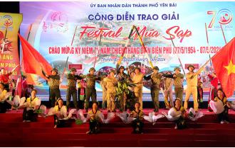Thành phố Yên Bái sôi động Festival Múa sạp “Rực rỡ sắc màu Tây Bắc”
