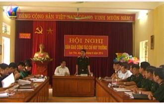 Thiếu Tướng Lê Xuân Duy – Phó tư lệnh Quân khu 2 làm việc tại Lục Yên