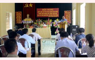 Đoàn Đại biểu Quốc hội tỉnh tiếp xúc cử tri các xã Tân Nguyên và Trung Tâm