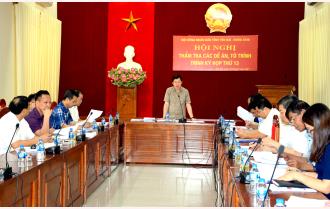 Thẩm tra các báo cáo, tờ trình trình Kỳ họp thứ 13 -Hội đồng nhân dân tỉnh Yên Bái
