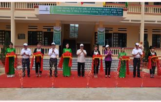 Thường trực Ban Bí thư Trần Quốc Vượng dự khánh thành công trình nhà lớp học tại Trường TH và THCS xã Viễn Sơn