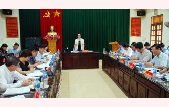 Bí thư Tỉnh ủy Phạm Thị Thanh Trà làm việc với cán bộ chủ chốt thị xã Nghĩa Lộ