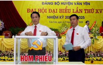 Đồng chí Luyện Hữu Chung tái đắc cử Bí thư Huyện ủy Văn Yên khóa XVI