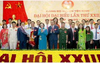 Đại hội đại biểu Đảng bộ huyện Yên Bình lần thứ XXIII, nhiệm kỳ 2020 - 2025 thành công tốt đẹp