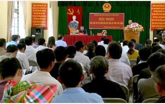 Đoàn đại biểu Quốc hội tỉnh tiếp xúc cử tri huyện Mù Cang Chải