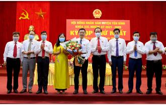 Kỳ họp thứ Nhất, HĐND huyện Yên Bình khóa XXI, nhiệm kỳ 2021 - 2026