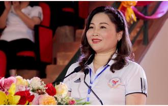 Phát biểu khai mạc Đại hội Thể dục thể thao tỉnh Yên Bái lần thứ IX của Phó Chủ tịch UBND tỉnh Vũ Thị Hiền Hạnh