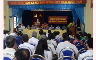 Chủ tịch UBND tỉnh Phạm Thị Thanh Trà tiếp xúc cử tri thành phố Yên Bái