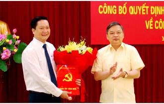 Đồng chí Nguyễn Hữu Hải được bổ nhiệm Phó chánh Văn phòng Tỉnh ủy Yên Bái