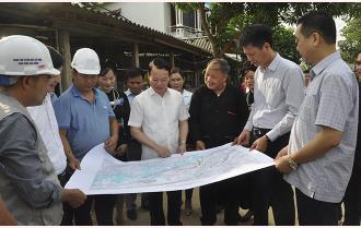 Bí thư Tỉnh ủy Đỗ Đức Duy kiểm tra dự án cải tạo, nâng cấp tuyến đường Tân Lĩnh - Tân Lập – Phan Thanh