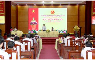 Kỳ họp thứ 10 – HĐND thành phố Yên Bái khoá XXI thông qua 4 nghị quyết quan trọng