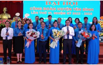 Đại hội Công đoàn huyện Yên Bình lần thứ VI, nhiệm kỳ 2023 - 2028 thành công tốt đẹp