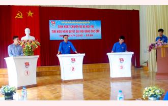 Tuổi trẻ Khối doanh nghiệp tỉnh Yên Bái tìm hiểu nghị quyết đại hội Đảng các cấp nhiệm kỳ 2015 - 2020