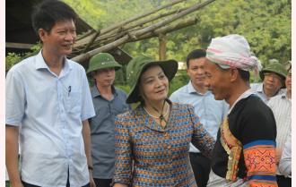 Bí thư Tỉnh ủy Phạm Thị Thanh Trà kiểm tra công tác xây dựng nông thôn mới tại huyện Trấn Yên