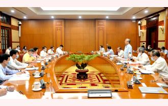 Bộ Chính trị cho ý kiến vào dự thảo văn kiện và nhân sự Đại hội Đảng bộ tỉnh Yên Bái lần thứ XIX