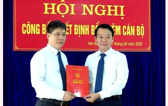 Phó Chủ nhiệm Ủy ban Kiểm tra Tỉnh ủy Trịnh Huỳnh Yên được bổ nhiệm Trưởng ban Quản lý các khu công nghiệp tỉnh Yên Bái
