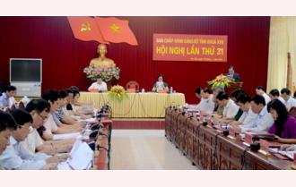 Hội nghị BCH Đảng bộ tỉnh Yên Bái khoá XVII, lần thứ 31: Xin ý kiến vào Tờ trình về công tác chuẩn bị Đại hội Đảng bộ tỉnh lần thứ XVIII