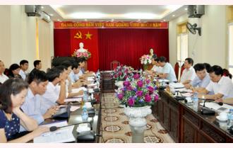 Bí thư Tỉnh ủy Phạm Thị Thanh Trà làm việc với Đảng ủy Khối doanh nghiệp tỉnh