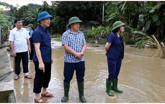 Lãnh đạo tỉnh kiểm tra tình hình mưa lũ tại huyện Lục Yên