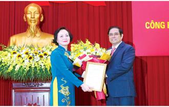Nguyên Bí thư Tỉnh ủy Yên Bái, Thứ trưởng Bộ Nội vụ Phạm Thị Thanh Trà giữ chức Phó Trưởng ban Tổ chức Trung ương