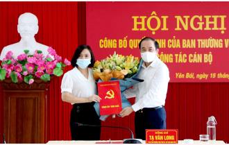 Đồng chí Lê Thị Huệ được bổ nhiệm Phó Hiệu trưởng Trường Chính trị tỉnh Yên Bái