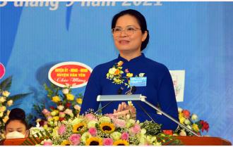 Phát biểu chỉ đạo của Chủ tịch Hội Liên hiệp Phụ nữ Việt Nam Hà Thị Nga tại Đại hội phụ nữ tỉnh Yên Bái lần thứ XVI