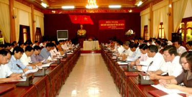 Toàn cảnh Hội nghị BCH Đảng bộ tỉnh lần thứ 21 (mở rộng)