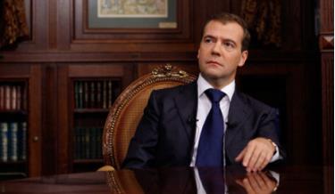 Tổng thống Nga Dmitry Medvedev.
