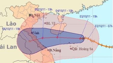 Bão số 6 có khả năng suy yếu dần