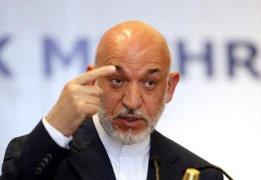 Tổng thống Afghanistan Hamid Karzai. Ảnh: AP.