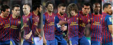 Mười cầu thủ Barca có tên trong đề cử sơ bộ.