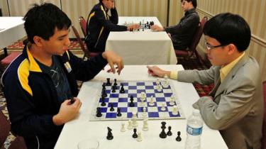 Lê Quang Liêm trong trận hòa với Wesley So.