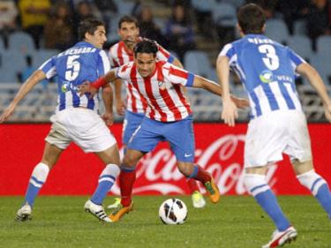 Falcao đang tỏa sáng rực rỡ trong màu áo Atletico.