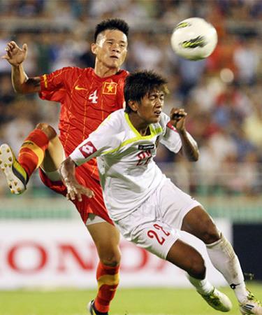 Các cầu thủ U23 Việt Nam đánh bại U23 Myanmar ngay trên sân nhà của họ.