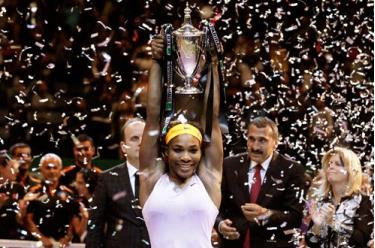 Tay vợt số 1 thế giới Serena Williams lần thứ tư vô địch Giải WTA Championships,