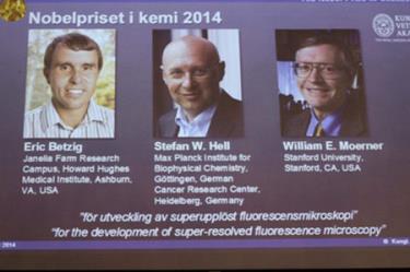 3 nhà khoa học được trao giải Nobel Hóa học 2014