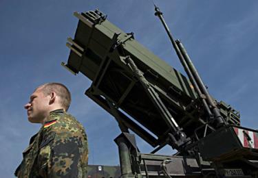 Hệ thống đánh chặn tên lửa Patriot của Đức, một đồng minh NATO, bố trí ở Thổ Nhĩ Kỳ.