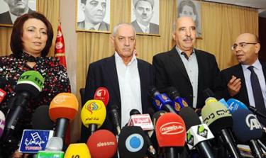 Nhóm Bộ Tứ Tunisia đoạt giải Nobel Hòa bình 2015.